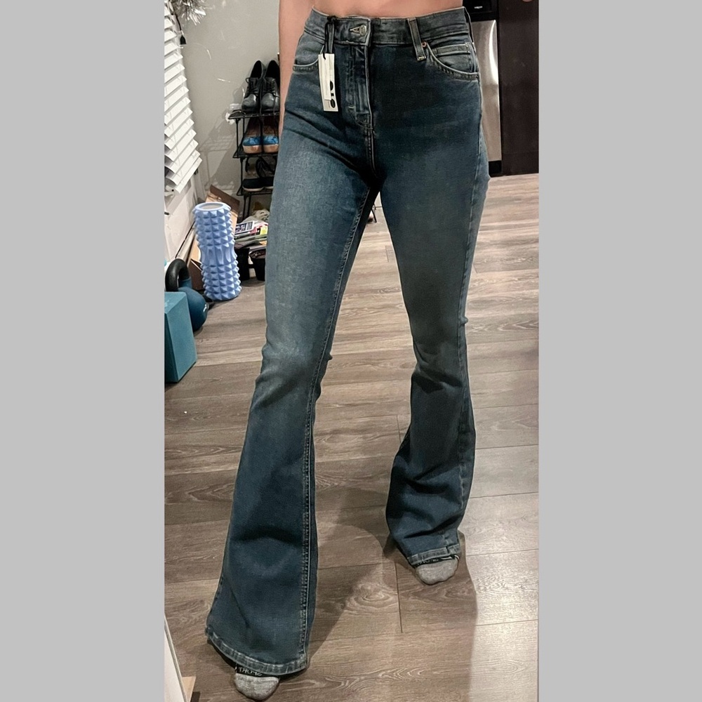 Topshop Jamie Flare Jeans (Tall)